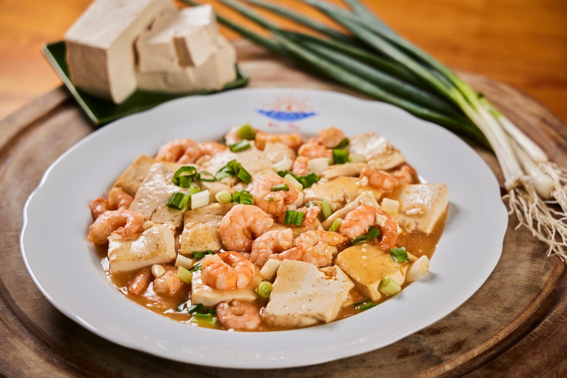 Tofu com camarão